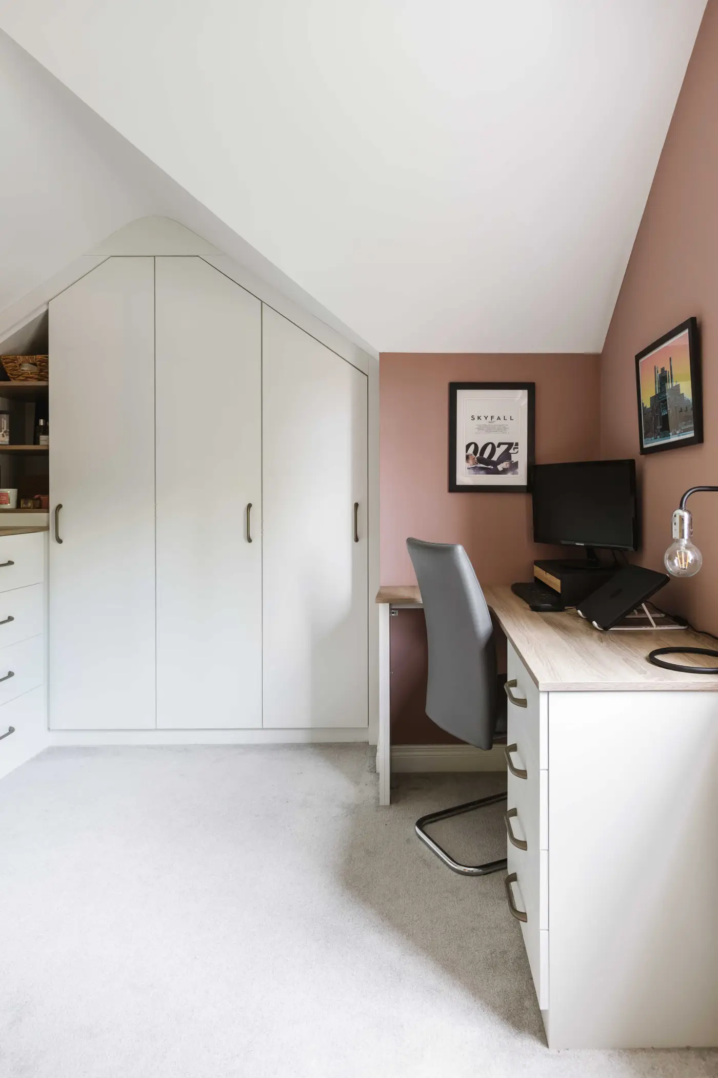 Fitted furniture for unusual space